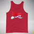 Believe Bigender Pride Flag Jingle Bell Premium Tank Top - Red